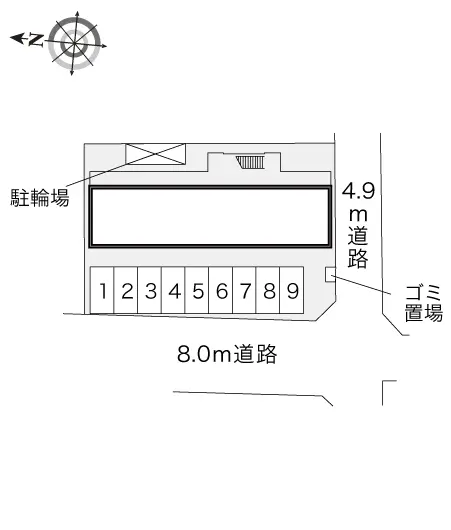 ★手数料０円★伊丹市北河原　月極駐車場（LP）